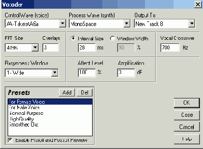 Эффект Vocoder— вокодер