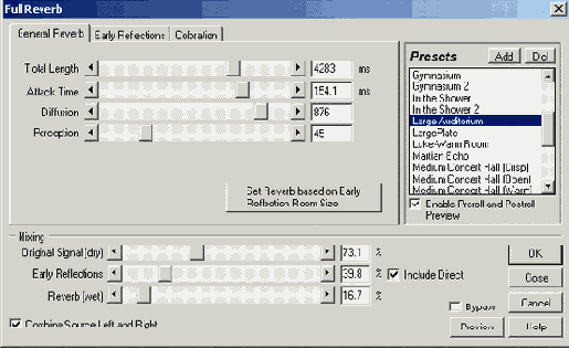 Универсальный ревербератор Full Reverb
