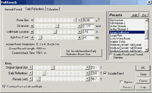 Универсальный ревербератор Full Reverb