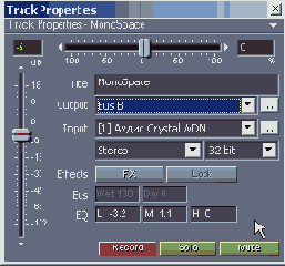 Записываем звук, подключаем эффекты к трекам и шинам, блокируем треки