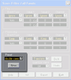 ������ Preset ��������� Logical