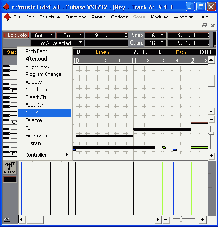 ��������� ����������� ����������� Main Volume