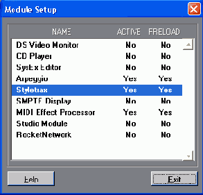 ���� ��������� Style Track Editor
