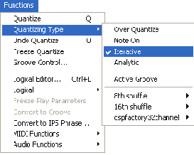 ���� ������������ ����� ���������� ������� Quantize Type
