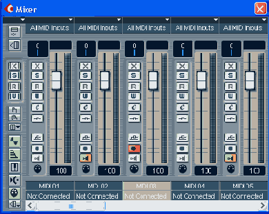 Подключение приложений ReWire к Cubase SX