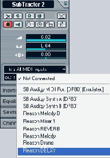 Управление устройствами Reason