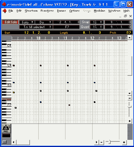  MIDI-������ � ����������� � Cubase