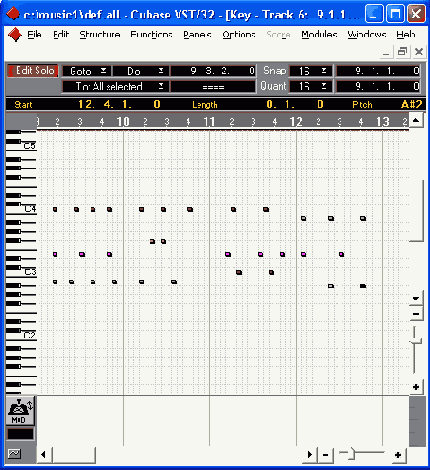  MIDI-������ � ����������� � Cubase