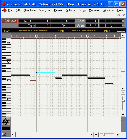 MIDI-������ � ����������� � Cubase