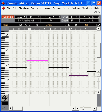  MIDI-������ � ����������� � Cubase