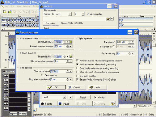  ������ � ����� � ��������� WaveLab