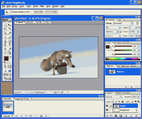�������� �������� � ��������� Adobe ImageReady