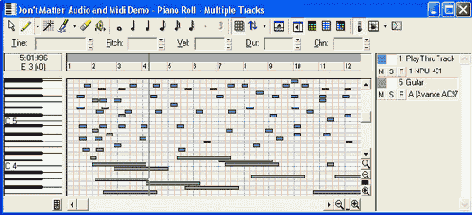 MIDI-�������� Piano Roll