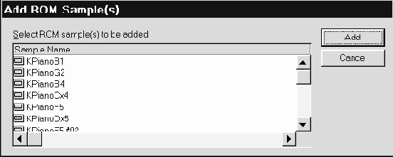 Rom sample pool — работа с секцией сэмплов пзу