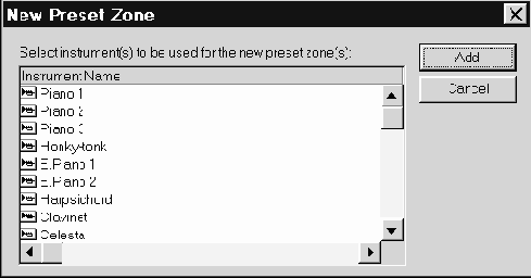 Melodic pool — работа в секции мелодических пресетов