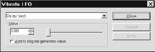 Vibrato lfo — вибрато