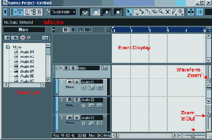 �������� ���������� � ���� Nuendo Project