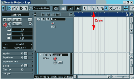 �������� ���������� � ���� Nuendo Project