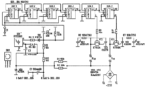 ПДУ - выключатель света