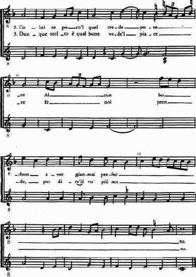 Франческо Ландини (1325—1397). Баллата «Chi più le vuol sapere»