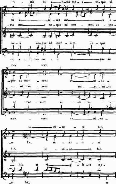 Орландо Лассо (1532—1594). Мотет «Tristis est anima mea»