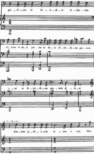 Джакомо Кариссими (1605—1674) Сцена из оратории «Суд Соломона»