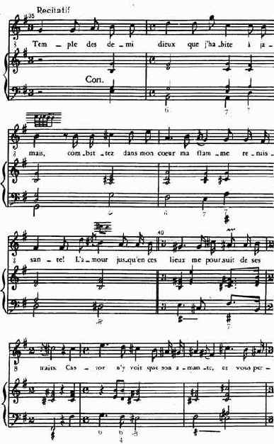 Жан Филипп Рамо (1683—1764). Сцена из оперы «Кастор и Поллукс»