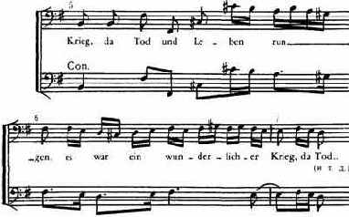 показывающий характер отступлений континуо от