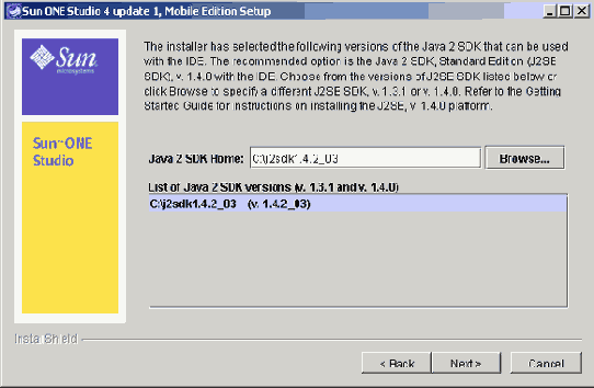 ����� ���������������� SUN ONE Studio Mobile Edition