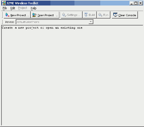 ��������� JE Wireless Toolkit