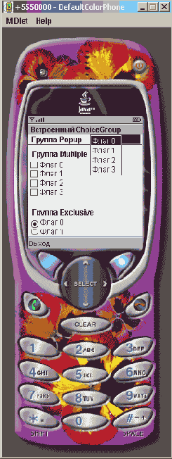 ����� ChoiceGroup