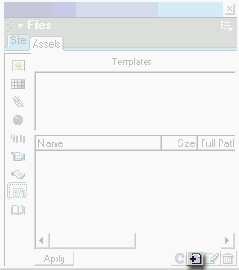 Кнопка New Template