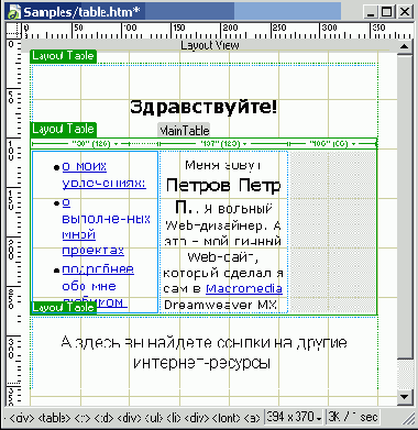 Шаблон Main с колонкой новостей