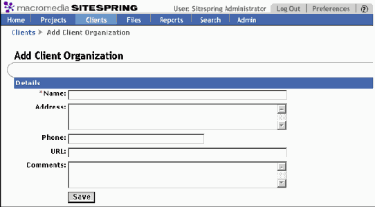 �������� � ��������� ������� � Sitespring
