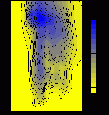 Численное исследование распределения радона над хвостохранилищем при постоянном ветре