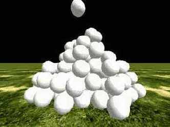 Программа, создающая нагромождение шаров (20 мин)