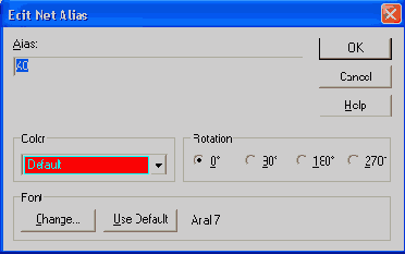 Размещение символов компонентов и электрических цепей