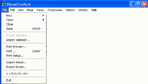 Общая характеристика программы OrCAD Capture