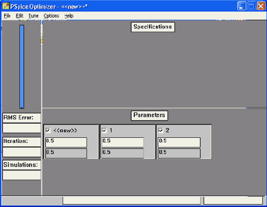 Программа параметрической оптимизации PSpice Optimizer