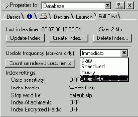 ��������� ������ Update (Indexer)