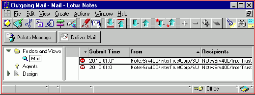 ������� ��������� ������ Mail Router � ���� MAIL.BOX