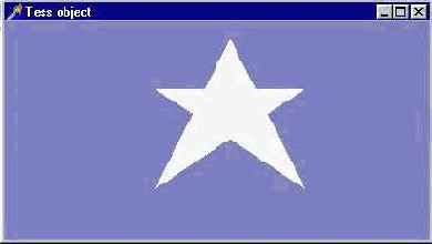 Звездочка построена по координатам пяти вершин