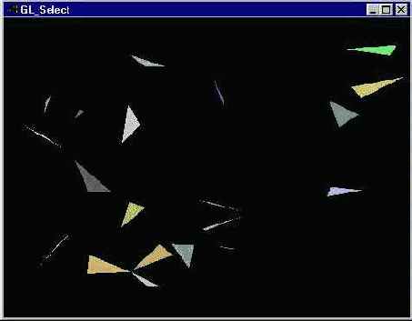 В примере осуществляется выбор среди двадцати объектов со случайными координатами