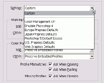 ���� Settings ��������� �������