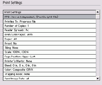 ���� Print Settings �����������
