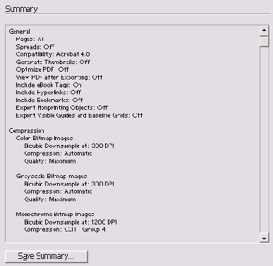 ������ Summary ����������� ���� Export PDF