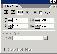 ����� ������� ������� Text Wrap 
