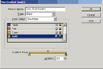 � ������������� ������ Stop Color 