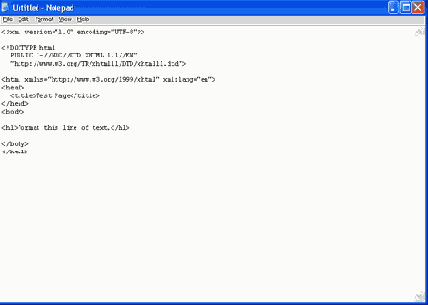 �������������� ������ � ������� Notepad