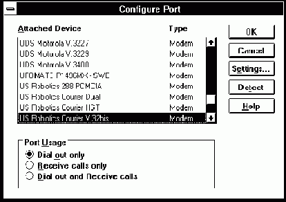 ��������� ������� Remote Access Service